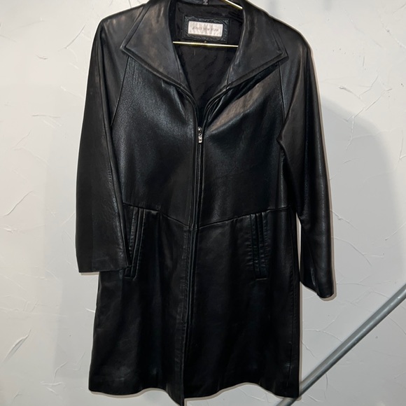 Jones New York - Womens leather coat - Small - Picture 1 of 7